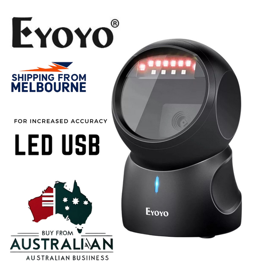 Eyoyo Omnidirectional 2D QR Code USB Desktop Barcode Scanner for POS Systems
