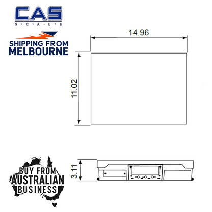 CAS PDII POS ECR Checkout Weighing Scale with Serial RS232 Interface