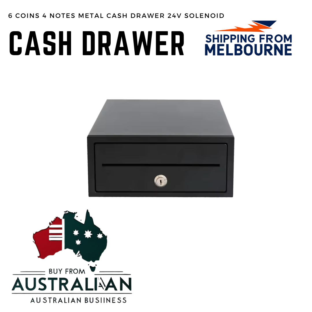 Mini Metal Design Cash Drawer with RJ12 Connection for POS Systems